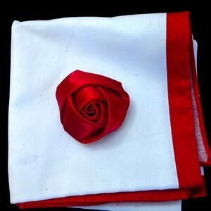 Neck Tie, Pocket Square and Lapel Pin